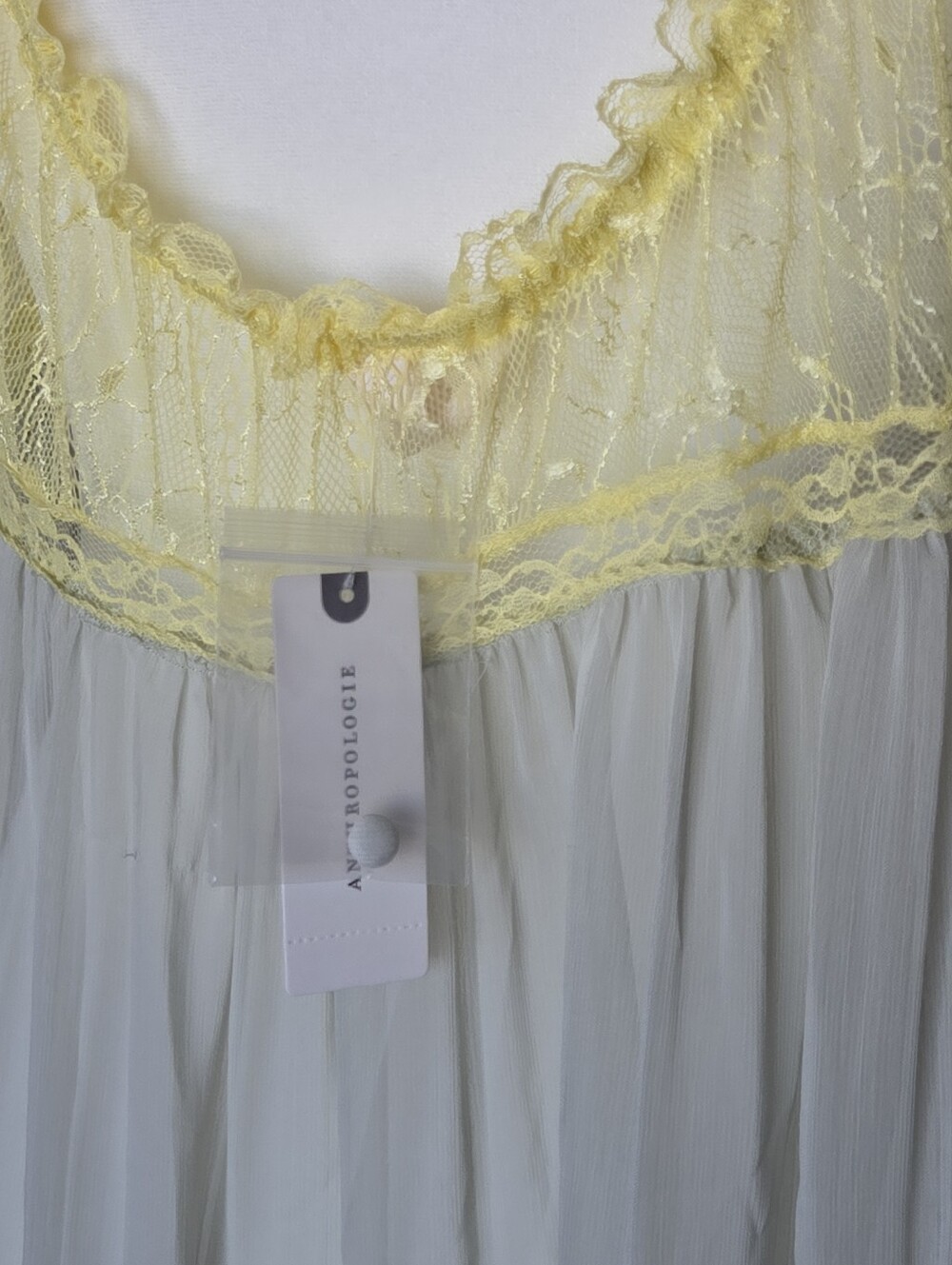 NWT Anthropologie LyreBird Sheer Lace Trim Babydoll Romper Coverup Size M - Picture 6 of 10